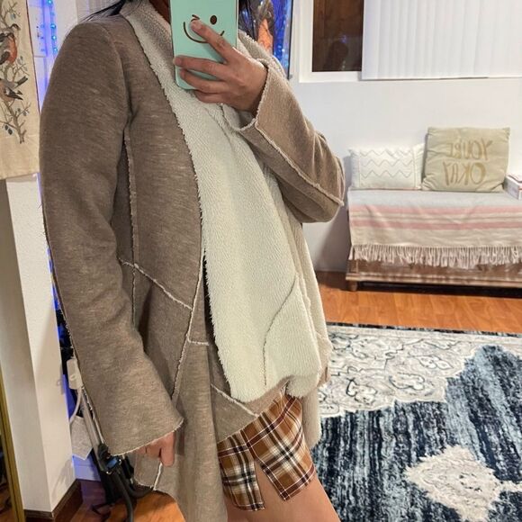 Double zero Sherpa lined cardigan sweater - Picture 2 of 10